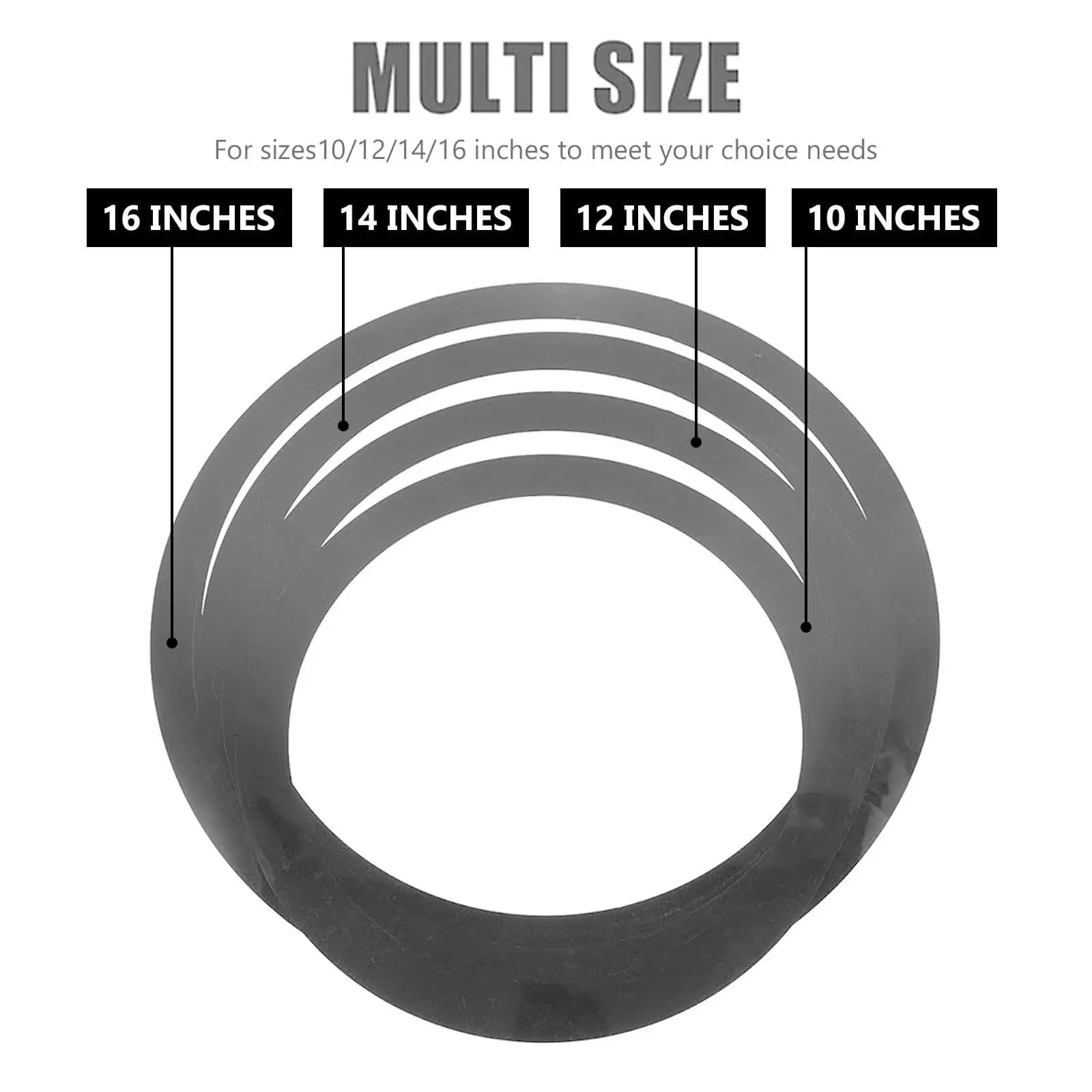 Kit di 4 Pezzi per Silenziare il Suono del Tamburo, Cuscinetti Flessibili per Ridurre il Rumore