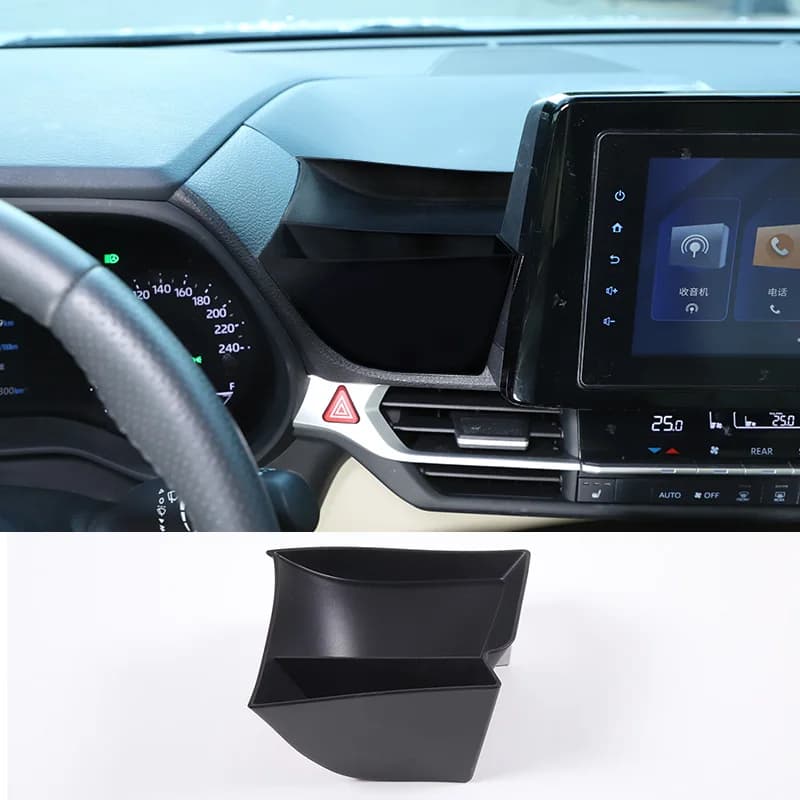 Dashboard Organizer Car Air Vent Side Storage Box Car Supplies For Toyota Sienna Granvia XL40 2021-2023 Only Fit 8 Inch Screen