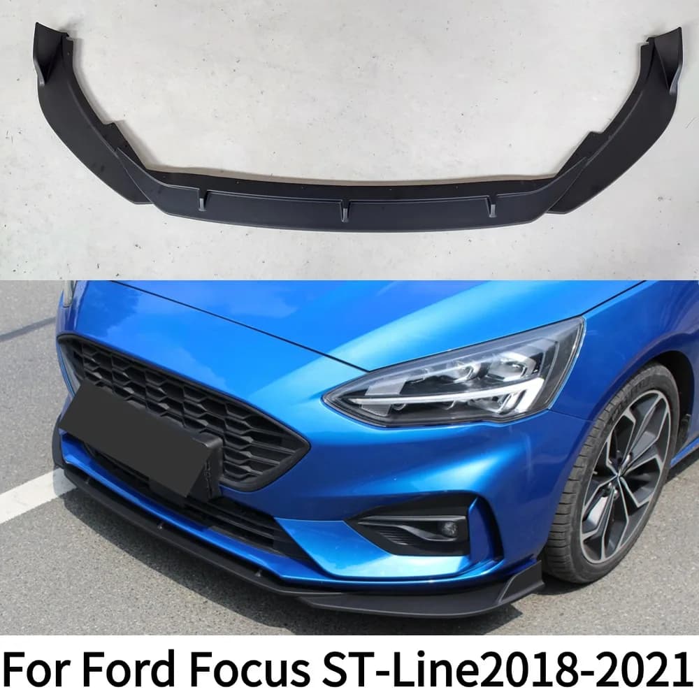Per Ford Focus 4th Gen Mk4 ST-Line 2018 2019 2020 2021 ABS Car Front Bumper Splitter Lip diffusore Spoiler Guard Body kit