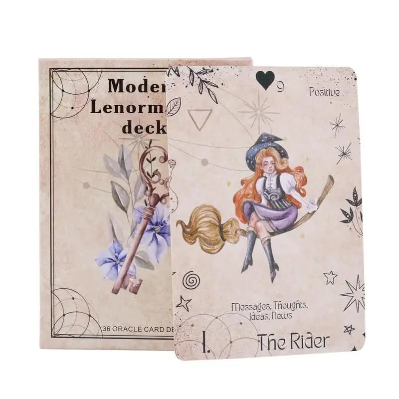 36Pcs tarocchi Modern Lenormand Oracle Cards strumenti di divinazione mazzi di tarocchi Standard per gioco da tavolo Fate divinazione