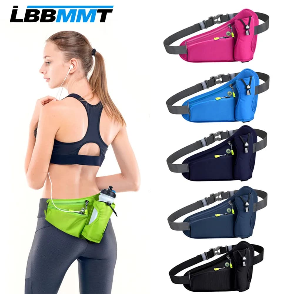 Waist Bag with Water Bottle Door Shoulder Bag with Extension Belt Running Belt hydration pack for walking and running