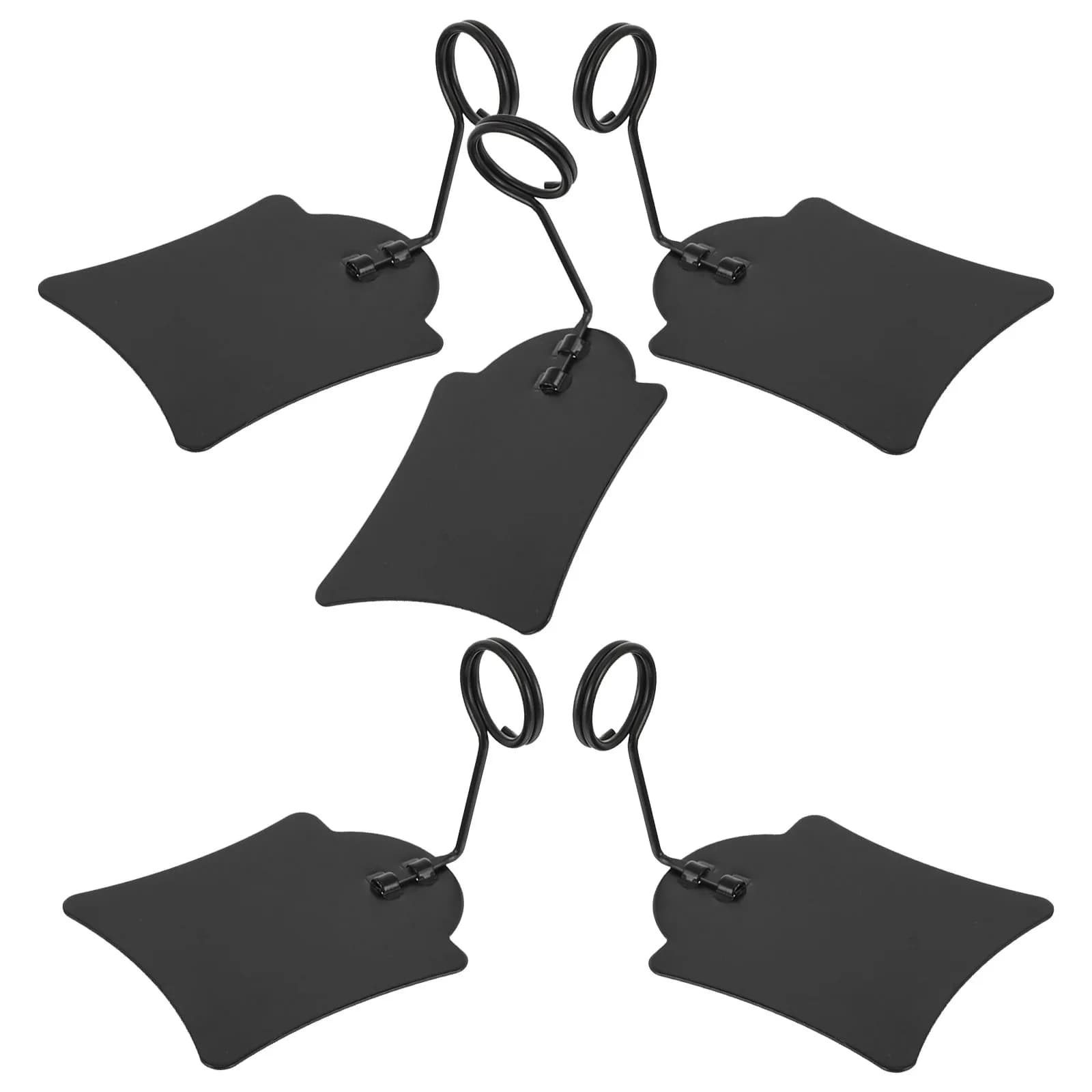 Set di 5 Portaetichette in Metallo Resistenti, Clip per Prezzi da Supermercato, Espositore per Etichette Alimentari, Clip Pubblicitarie in Filo Metallico