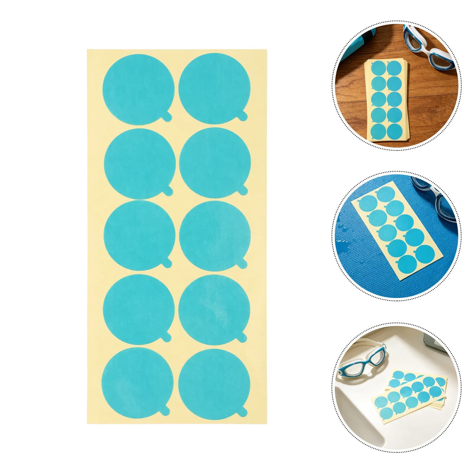 100Pcs Swimming Goggle Lens Protective Film Scratch Resistant Dust Proof Protector Extend Eyewear Lens Life for Swim Bag
