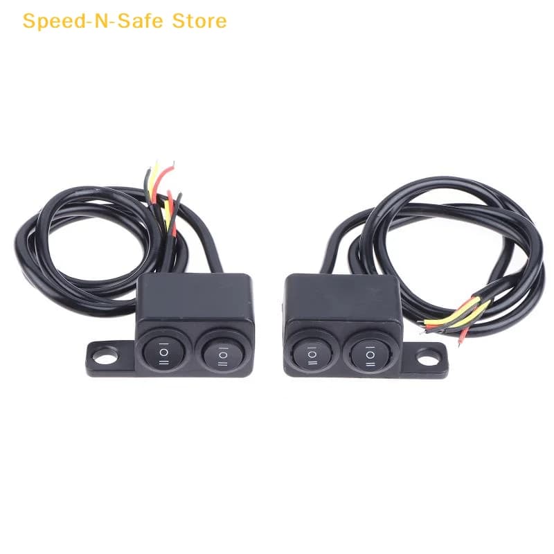 Interruttore a Leva per Manubrio Moto, a Due o Tre Posizioni, Pulsante On/Off Luci, Resistente per Moto Stradali