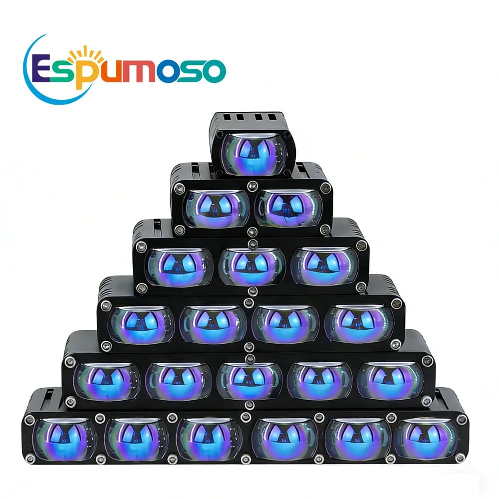 Led Headlight Bumper Fog Lamps Projector Lens Work Light Mini Driving Light Auxiliary Lights For Car Motorcycle 12V 24VMini Lens