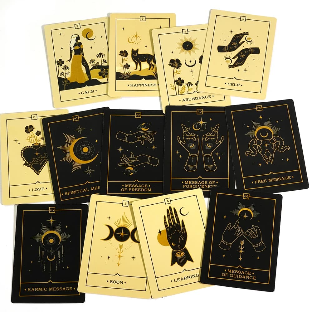 11 * 6,5 cm Voice of the Souls Oracle 44 Guanti spiriti del mazzo a colori e anime Love Oracle Cards Tarocchi per principianti