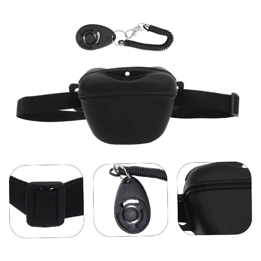 Borsa Portatile per Snack per Cani con Chiusura Magnetica in Silicone, Borsa per Alimenti per Animali Domestici da Esterno, Impermeabile, Mani Libere, per Passeggiate