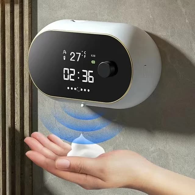 Dispenser elettrico di sapone a induzione touchless USB ricaricabile per sapone liquido a induzione per il corpo con display digitale
