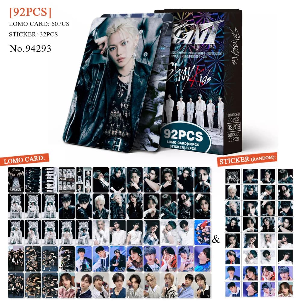 SKZOO 92 pezzi mini carte STRAY KIDS per riunioni di fan, merchandise di celebrità, foto da collezione, essenziali per regali di compleanno,