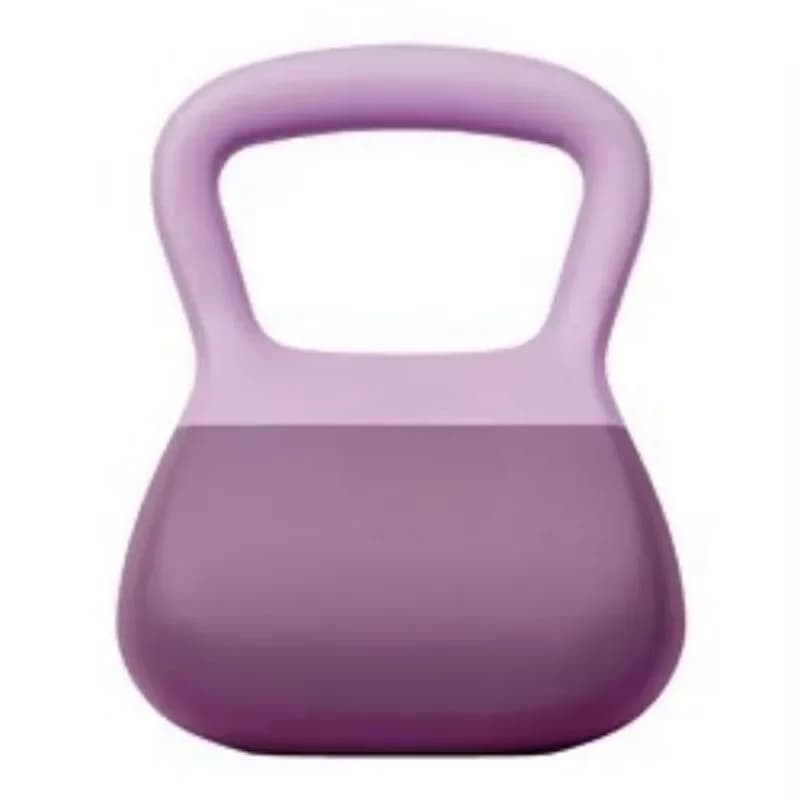 Black Rubber Coating Soft Kettlebell Durable Training Weights For Competition Home Daily Fitness Workout