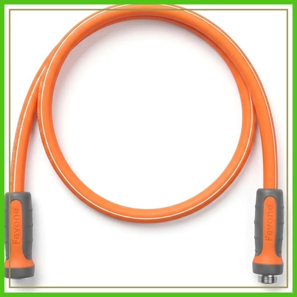 Tubo flessibile corto da 1,8 m per avvolgitubo, diametro interno 5/8'', raccordi in alluminio da 3/4'', tubo di collegamento per carrello avvolgitubo da giardino