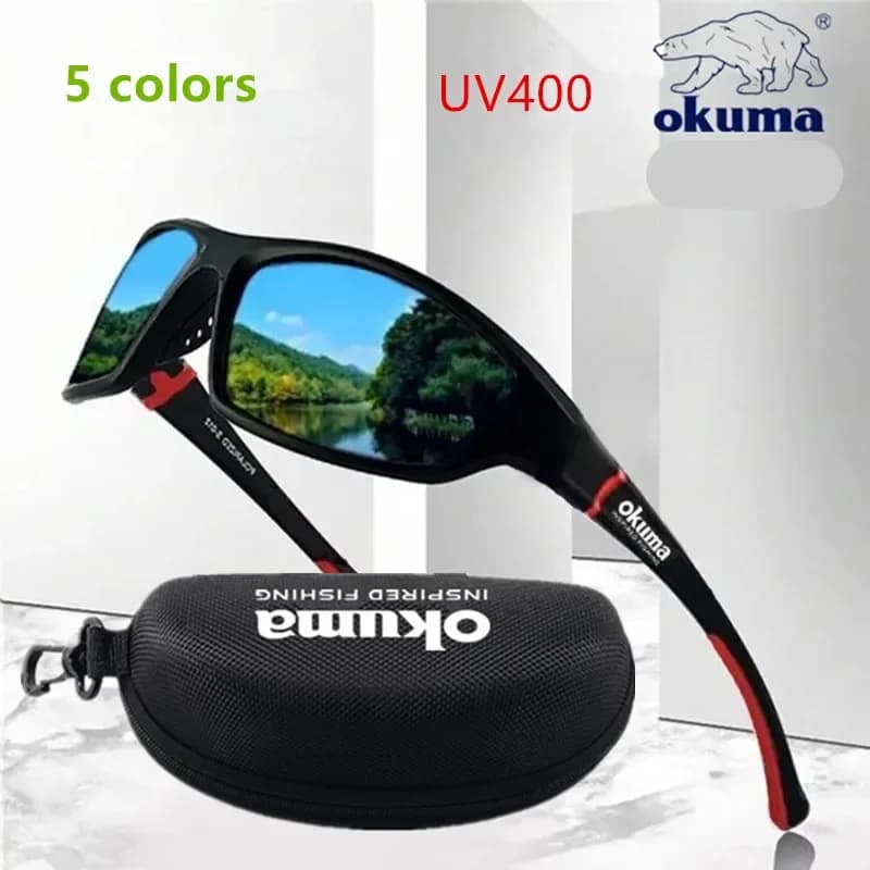 Okuma UV400 Fishing Sunglasses Men's Guide Glasses Male Sunglasses Hiking Fishing Classic Sunglasses UV400