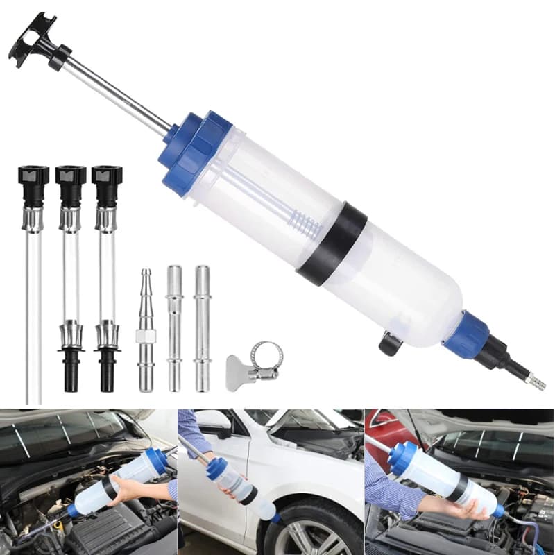 Estrattore di fluido olio per auto Pompa a siringa per liquido freni Pompa a siringa per cambio olio Pompa manuale per trasferimento carburante sottovuoto di aspirazione manuale