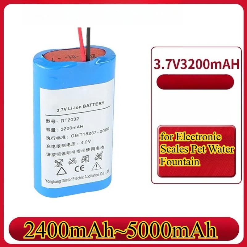 Batteria al litio 18650 da 5000 mAh Batteria di ricambio multiuso per bilance elettroniche Fontana per animali domestici Altoparlante Bluetooth
