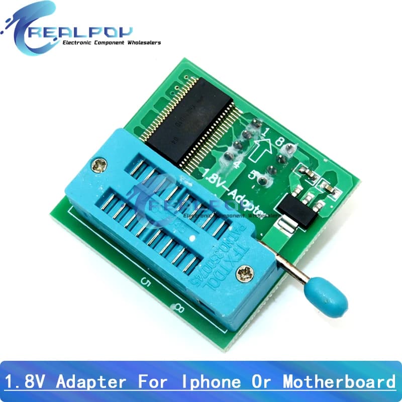 Adattatore da 1,8 V per Iphone o scheda madre 1,8 V SPI Flash SOP8 DIP8 W25 MX25 da utilizzare su programmatori TL866CS TL866A EZP2010 EZP2013 CH341