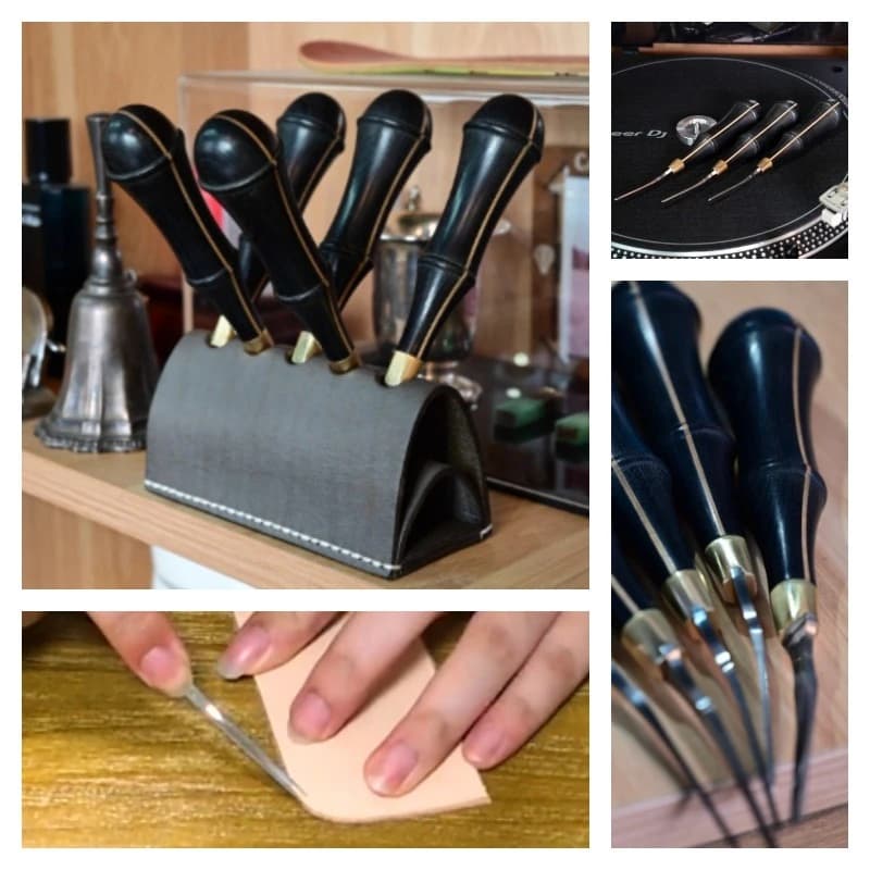ASP Powder Steel Leather Trimming Tools Handmade Leather Handicrafts Wallets Belts Auxiliary Leather Chamfering Trimming Tools