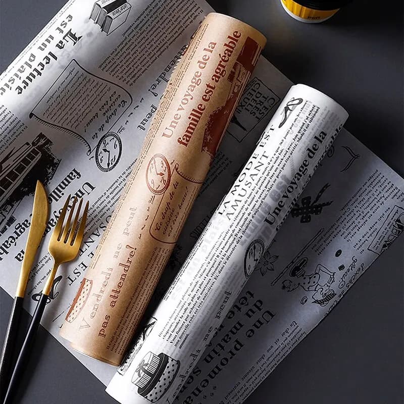 Oil-absorbing Paper Roll for Baking Or Meal Mat With Slide Cutter Easy to Cut &Nonstick 8M Cooking Paper for Bread Kitchen Tool