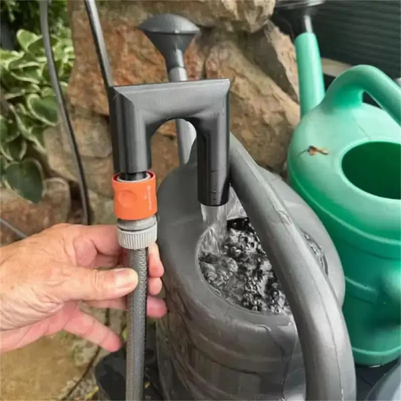 Durable Garden Hose Hook - Easy Water Tank Filling, No Handheld, Anti-Slip Design, Patio Watering Tool, Garden Hose Accessories