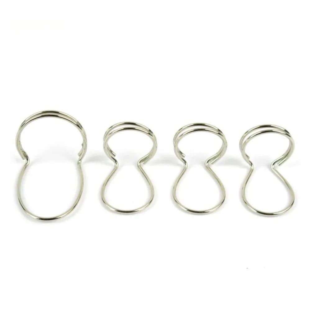 Set di 4 Plettri Riutilizzabili in Metallo per Dita e Pollice, per Chitarra e Basso, Accessori per Strumenti a Corda in Acciaio Inossidabile