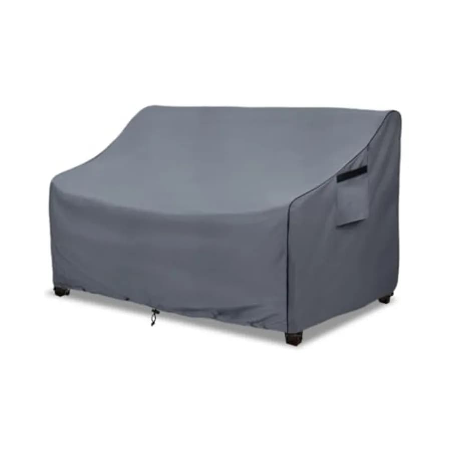 Copertura per Divano a 3 Posti da Esterno, Resistente 600D, 100% Impermeabile, Copertura per Mobili da Giardino, Copertura per Divano e Loveseat 85W x 38