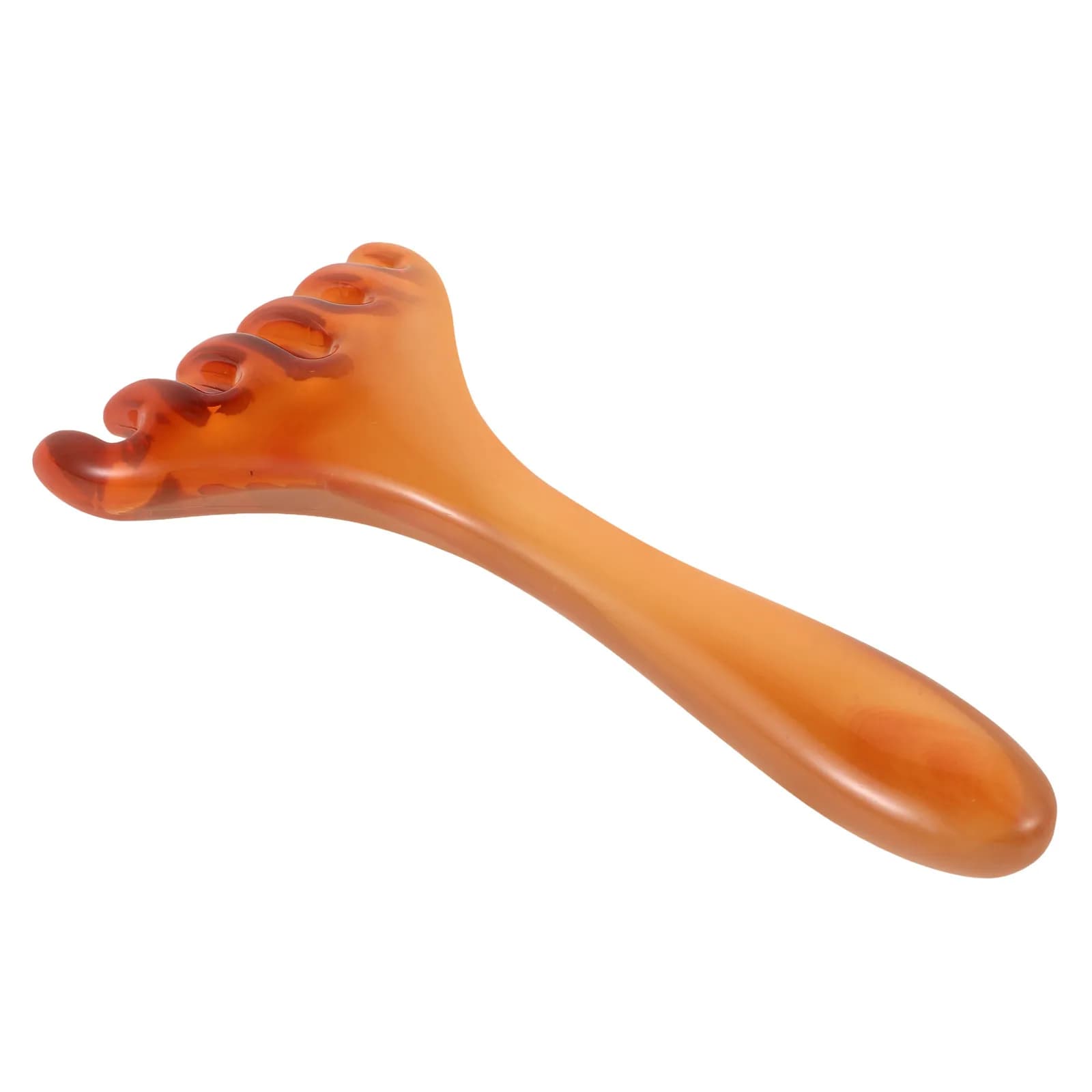 Massaggiatore per la Testa in Resina, Spazzola per Massaggio del Cuoio Capelluto, Pettine a Denti Larghi per Uomo, Strumento Ergonomico Gua Sha, Antistatico, Accessori per lo Styling dei Capelli e Spa
