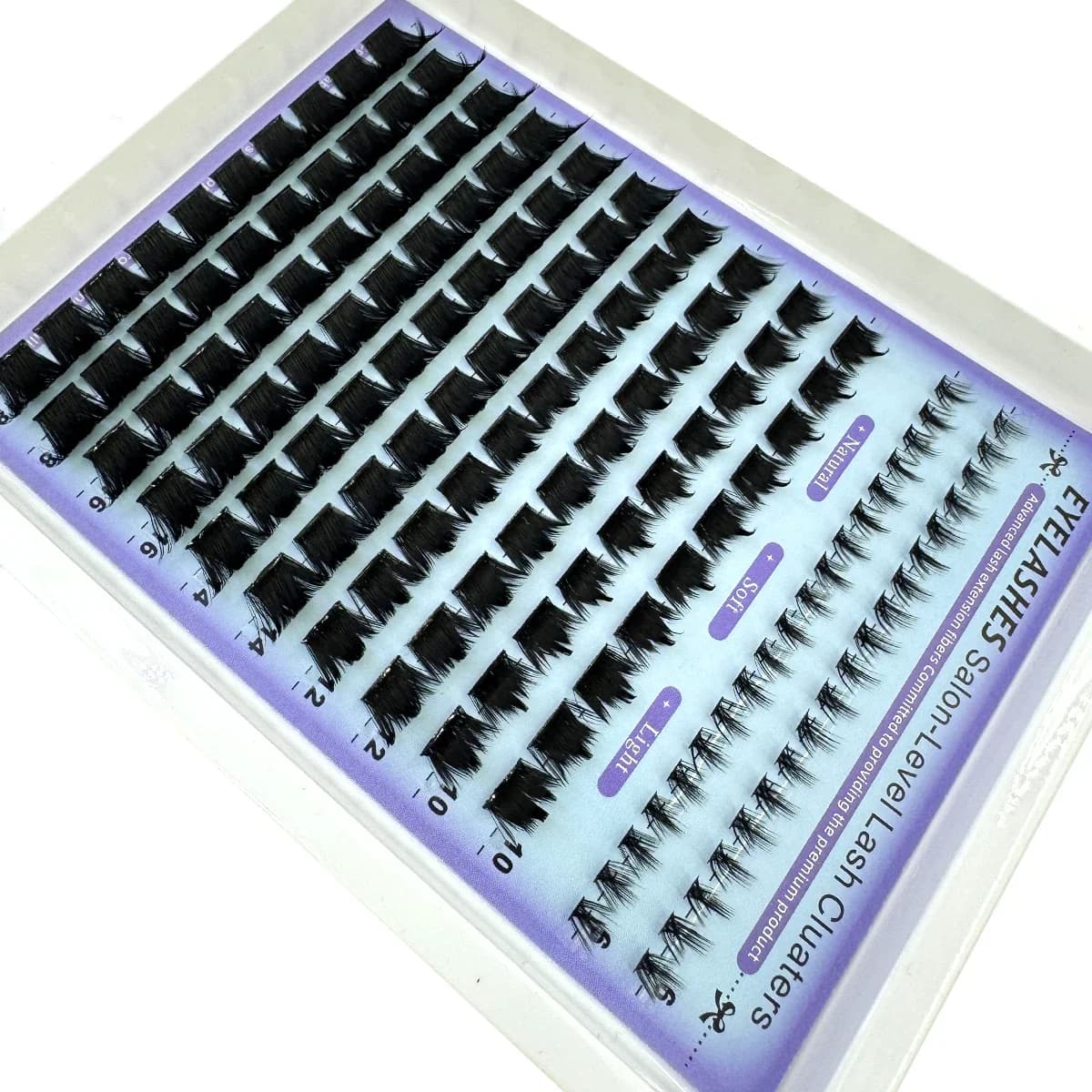 AMSDCN Wispy Manga Lashes Clusters Extension Unique Spiky Cluster Anime Individuals Fairy Lashes 10-18mm