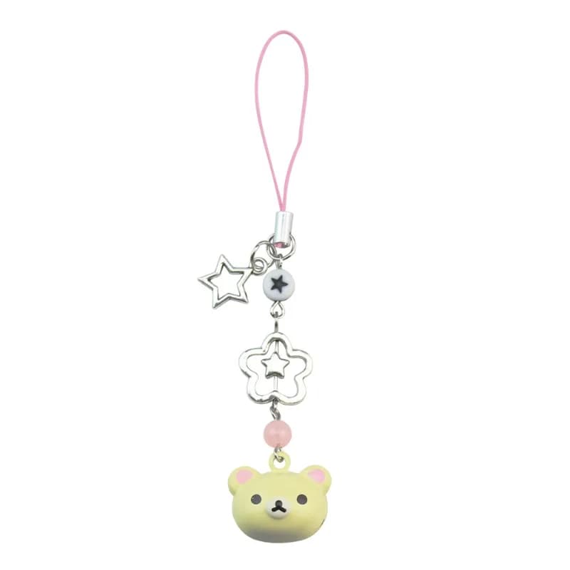 Cute Rilakkumas Series Fashionable Mobile Phone Chain Cartoon Kawaii Creativity Personality Backpack Keychain Birthday Gift