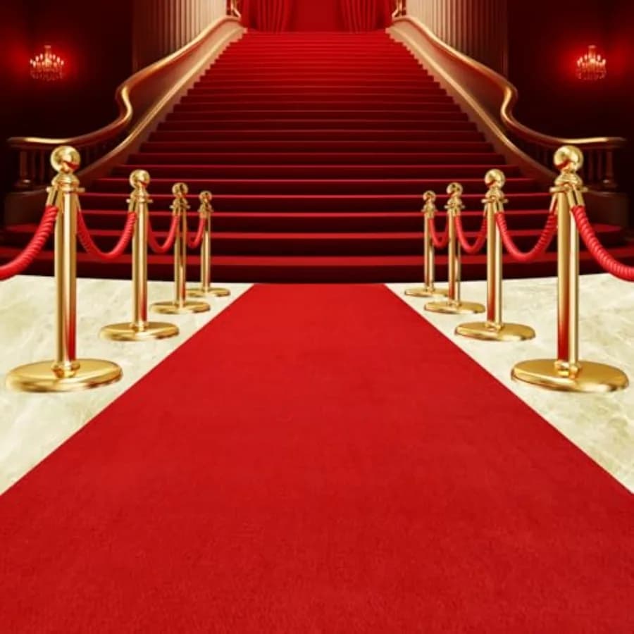 Tappeto Runner Impermeabile Extra Spesso 450 GSM per Decorazioni Eventi, Tappeto Antiscivolo 4x30 Piedi per Corridoi e Passerelle per Matrimoni, Palchi