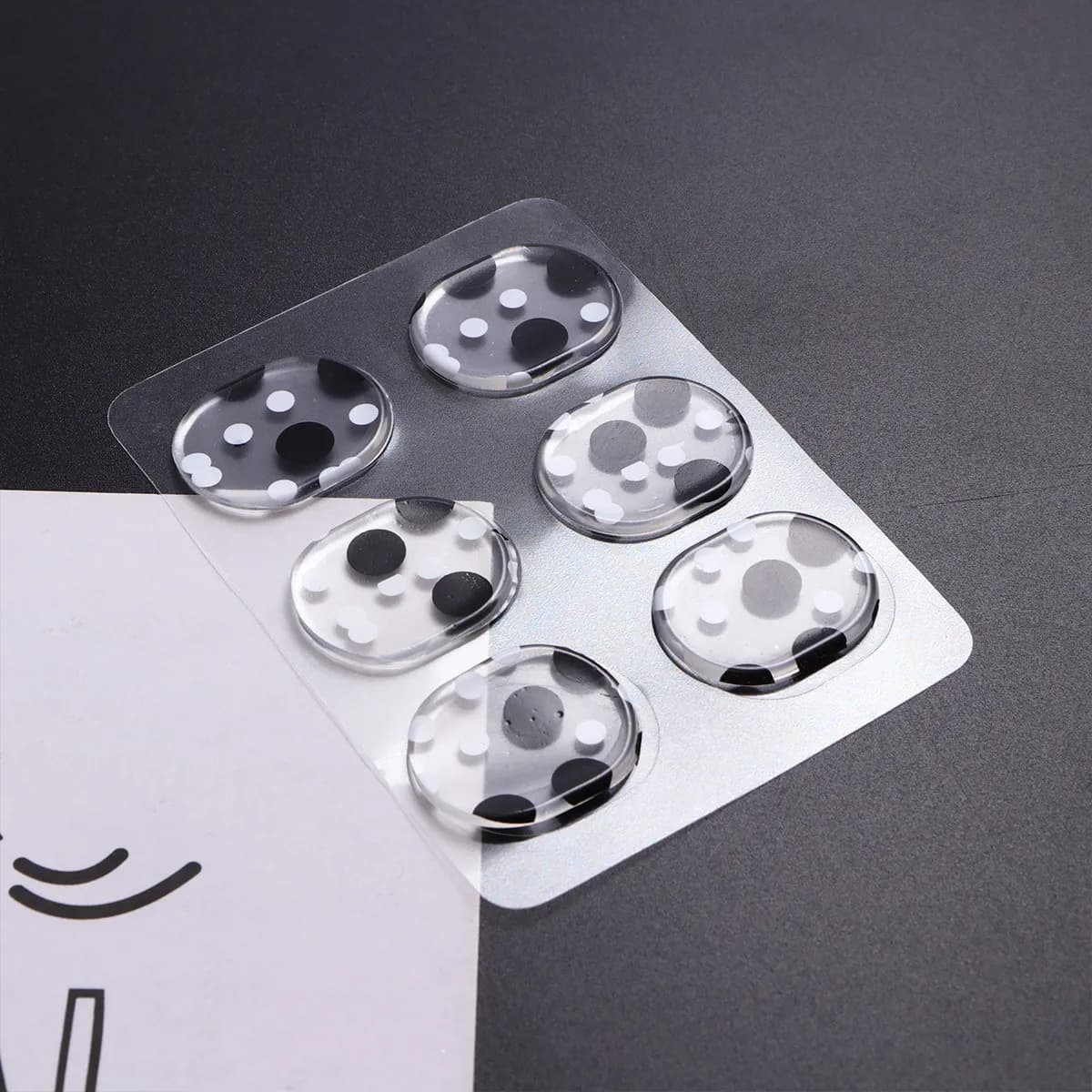 6 Pezzi Tappetini Fonoassorbenti in Silicone Autoadesivi per Tamburo, Pad in Gel per Controllo Rumore e Smorzamento per Batteria, Piatti e Percussioni