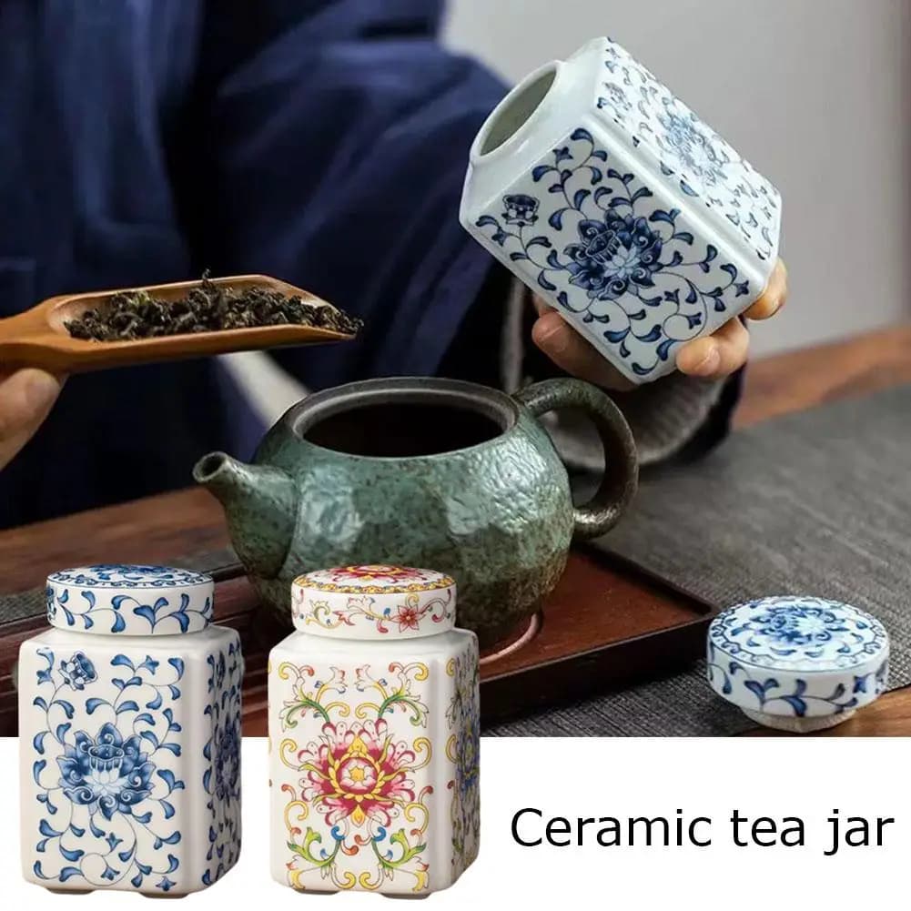 Condimento da cucina Teiera in ceramica Tradizionale cinese con coperchio Contenitori ermetici per la conservazione degli alimenti Organizzazione riutilizzabile della dispensa