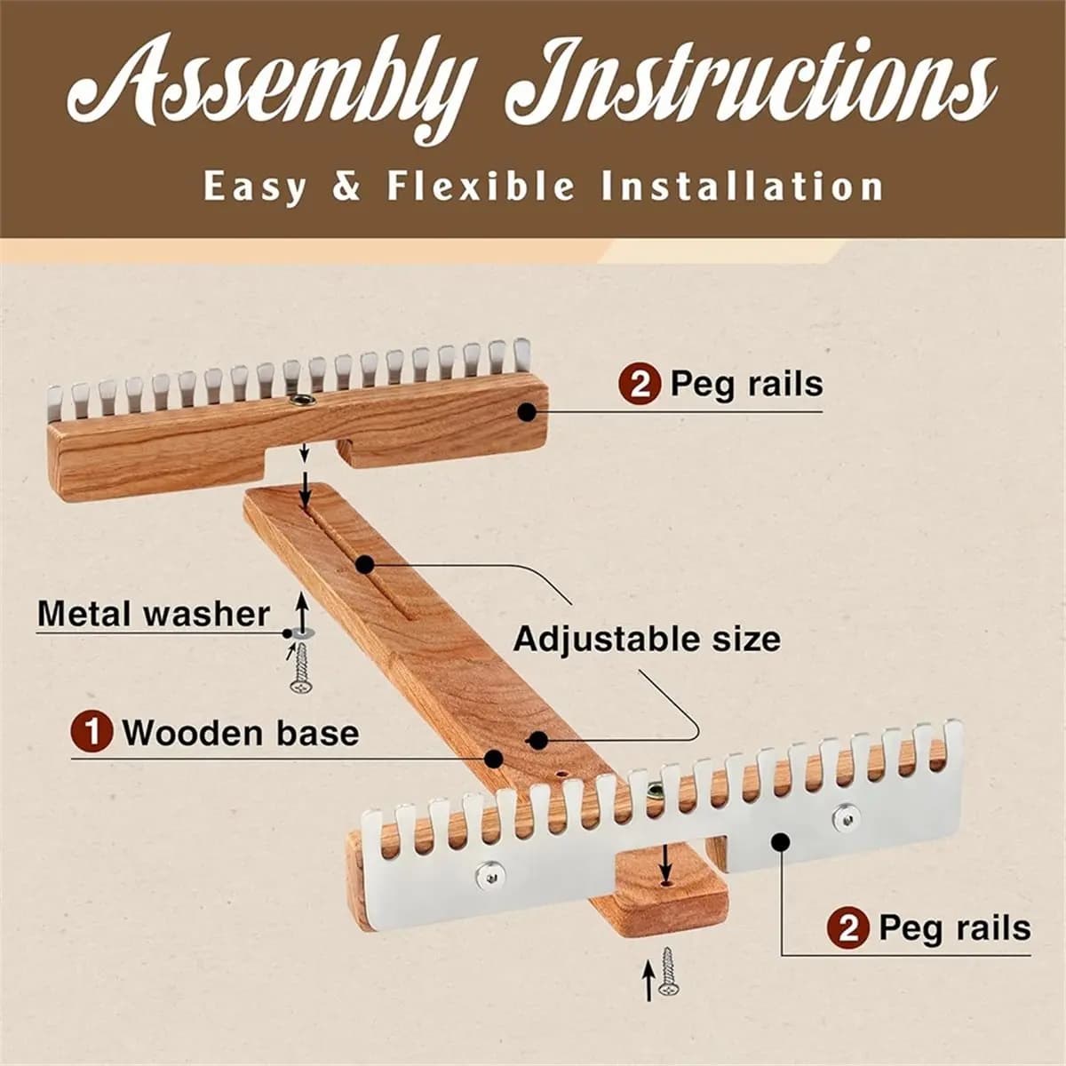 update. Adjustable Tapestry Weaving Loom, Ideal for Beginners & Advanced Weavers
