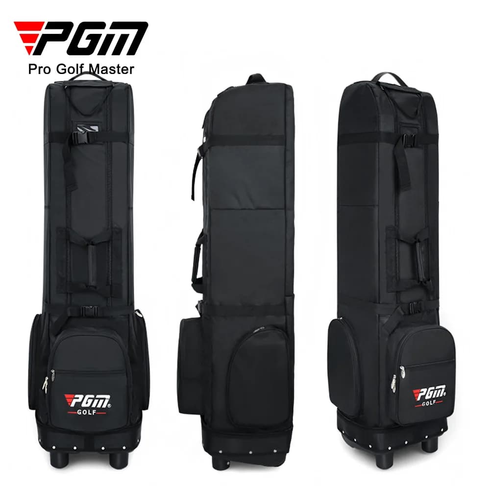 PGM Foldable Golf Aviation Bag Airplane Ball Bags Waterproof Golf Travel Bag with Wheels HKB012 Aircraft Consignment Bag