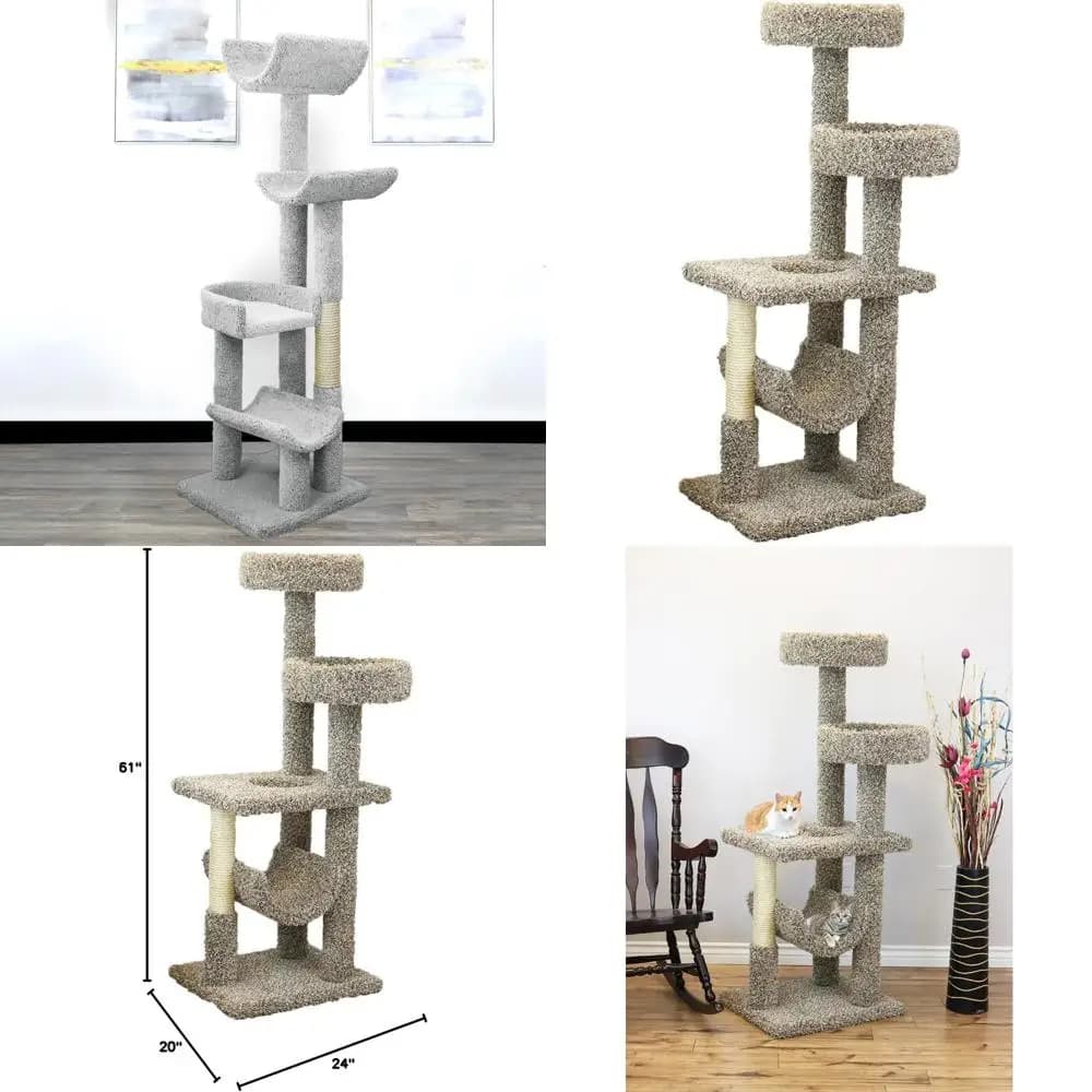 Habitat felino elevato per giochi verticali
