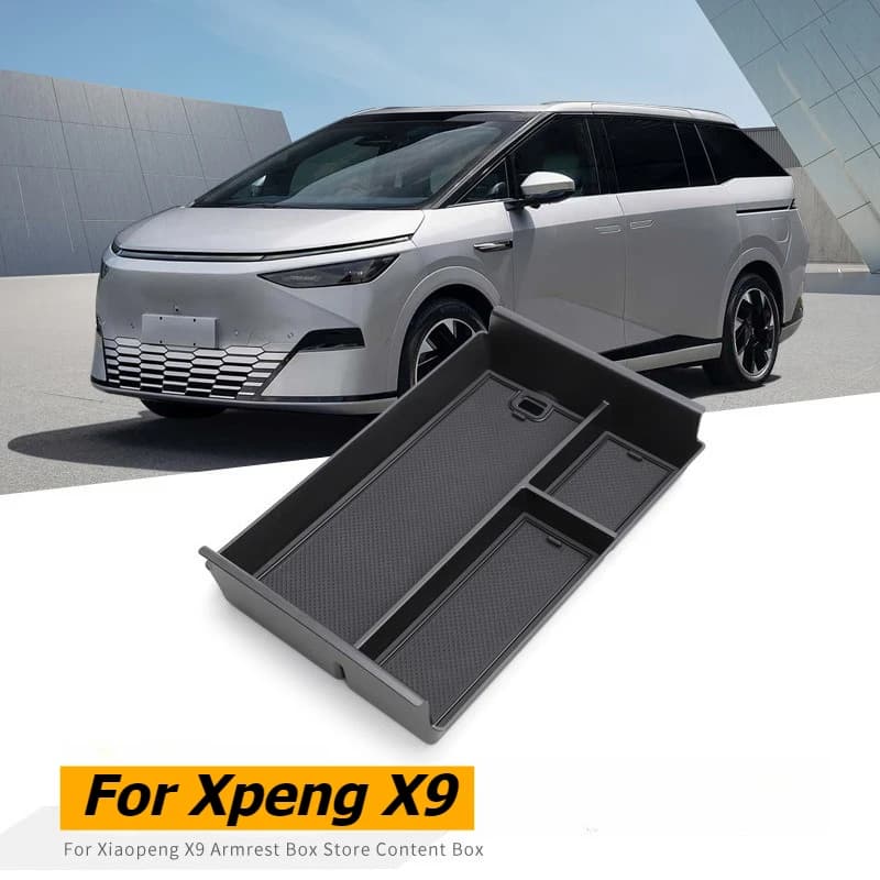 Per Xpeng X9 2024 2025 2026 ‌ Scatola portaoggetti per console centrale per auto, organizer per auto, scatola portaoggetti per bracciolo, custodia per riordino di accessori interni
