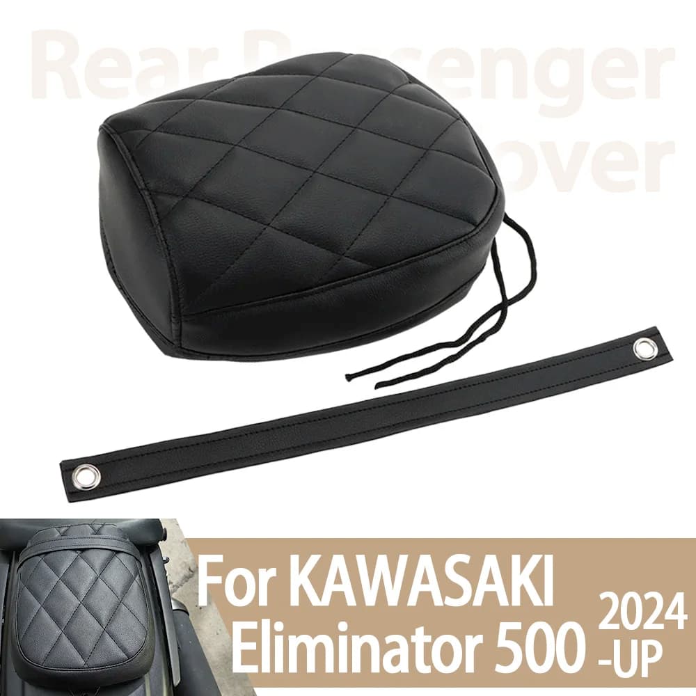 Per KAWASAKI Eliminator 500 2024 2025 Coperture in pelle antiscivolo resistenti all'usura Fodera per cuscino per sedile moto Protezione per bici da motore
