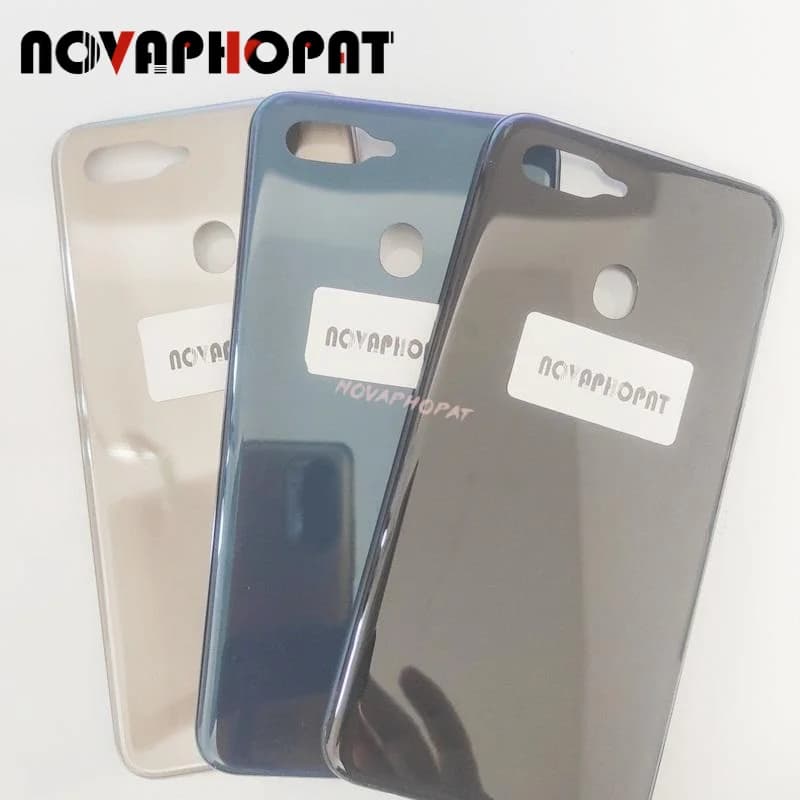 Per Oppo A7 AX7 coperchio della porta della batteria custodia posteriore alloggiamento posteriore Volume di alimentazione laterale Botton Bezel obiettivo in vetro della fotocamera