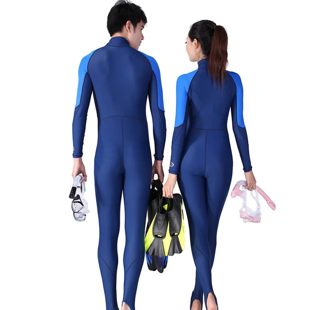 Tuta da Immersione Integrale per Donna, Protezione Solare, Maniche Lunghe, Comoda, per Snorkeling e Nuoto, Leggera