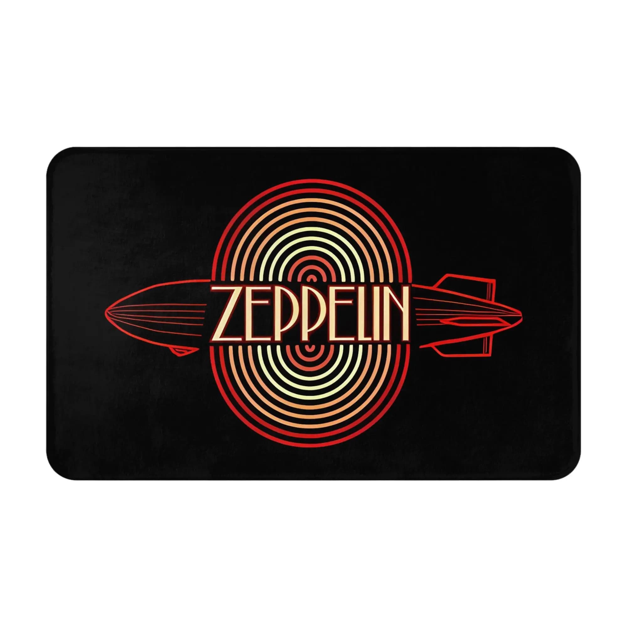 Decorazioni natalizie Zeppelin, tappetino da bagno, fascia LED, zerbino Zeppelin, tappeto per soggiorno, tappeto per porta d'ingresso, decorazioni per la casa