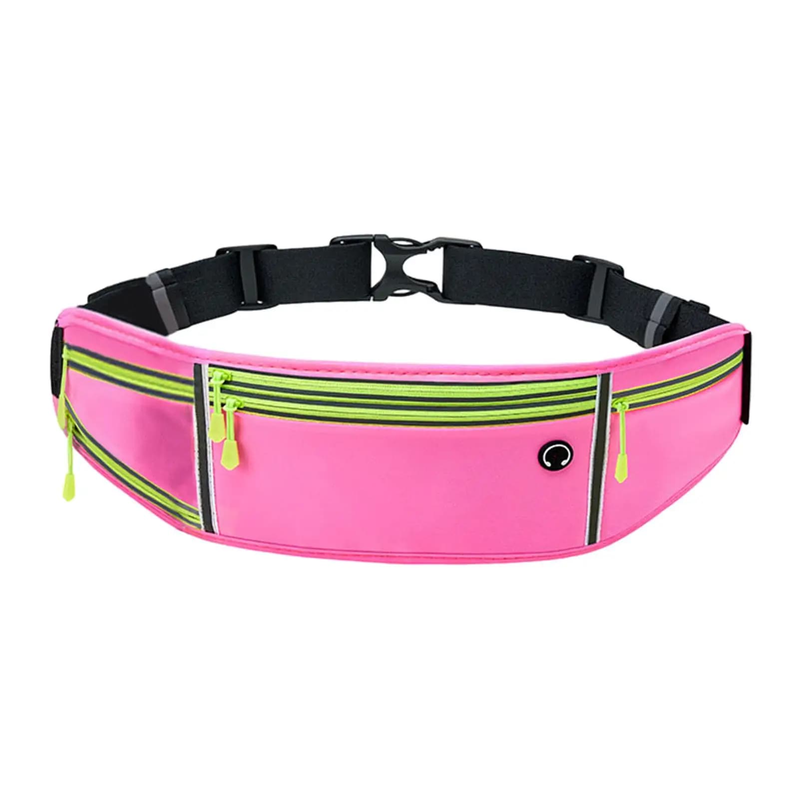Running Waist Bag with Water Bottle Door for Men and Women, Life Bag for Travel, Camping, Hiking and Running