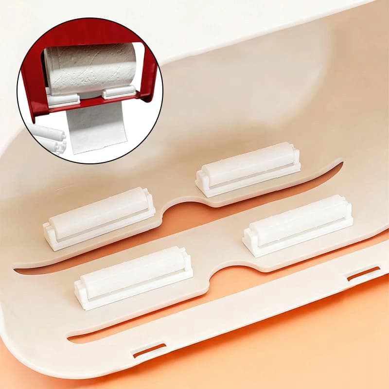 4/8 pezzi portarotolo di carta igienica asciugamano scatola di rotoli di plastica rullo di ricambio in metallo da viaggio all'aperto