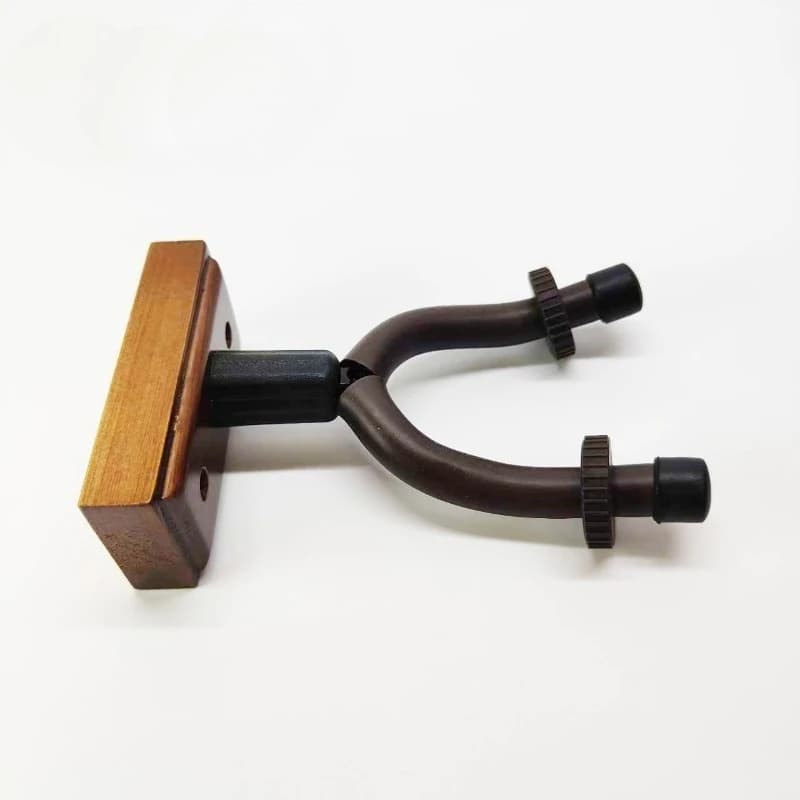 Supporto da parete per chitarra a forma di Y in legno di quercia per chitarra elettrica acustica, ukulele, violino, Erhu - supporto universale per strumenti