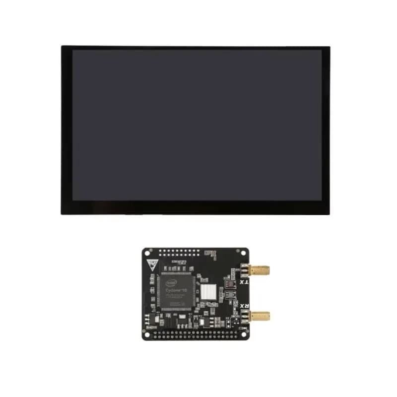 Radio-berry V2.0 SDR Radio Card AD9866+10CL016 SDR Module with 7-inch Capacitive Touch Screen DIY for Raspberry Pi 4B