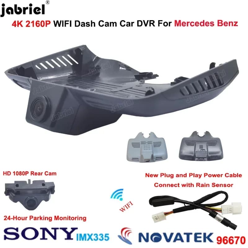 4K Wifi Car Dvr Dash Cam Camera Rear For Mercedes Benz GLC 250 220d x253 250d 350d c253 C w205 c205 c204 c43 clc43 glc63