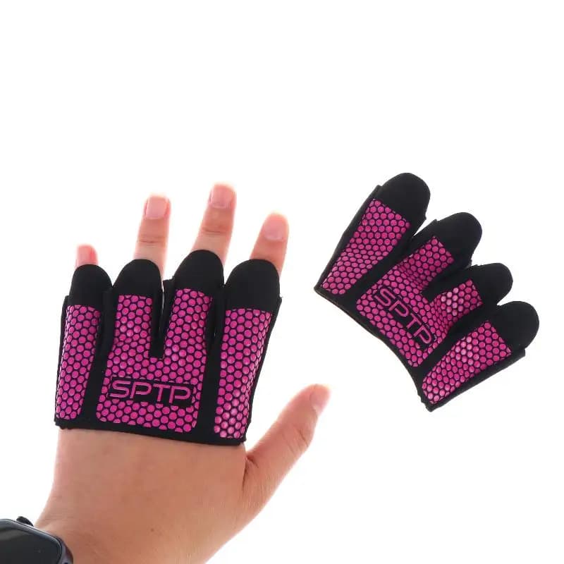 【IIOO】1Pair Gym Fitness Half Finger Gloves Men Women For Workout Glove Power Weight Lifting Bodybuilding Hand Protector