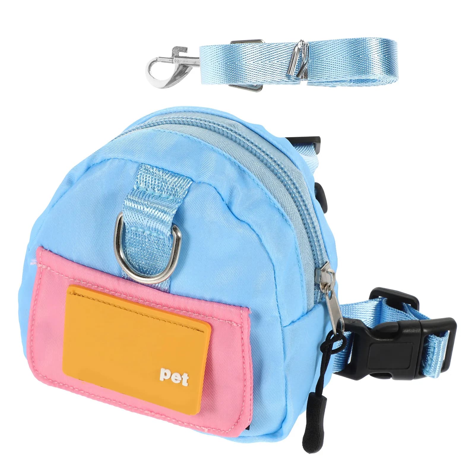 Set Zaino per Cani, Borsa Portatile per Cuccioli, Imbracatura con Borsa a Tracolla per Escursioni all'Aperto