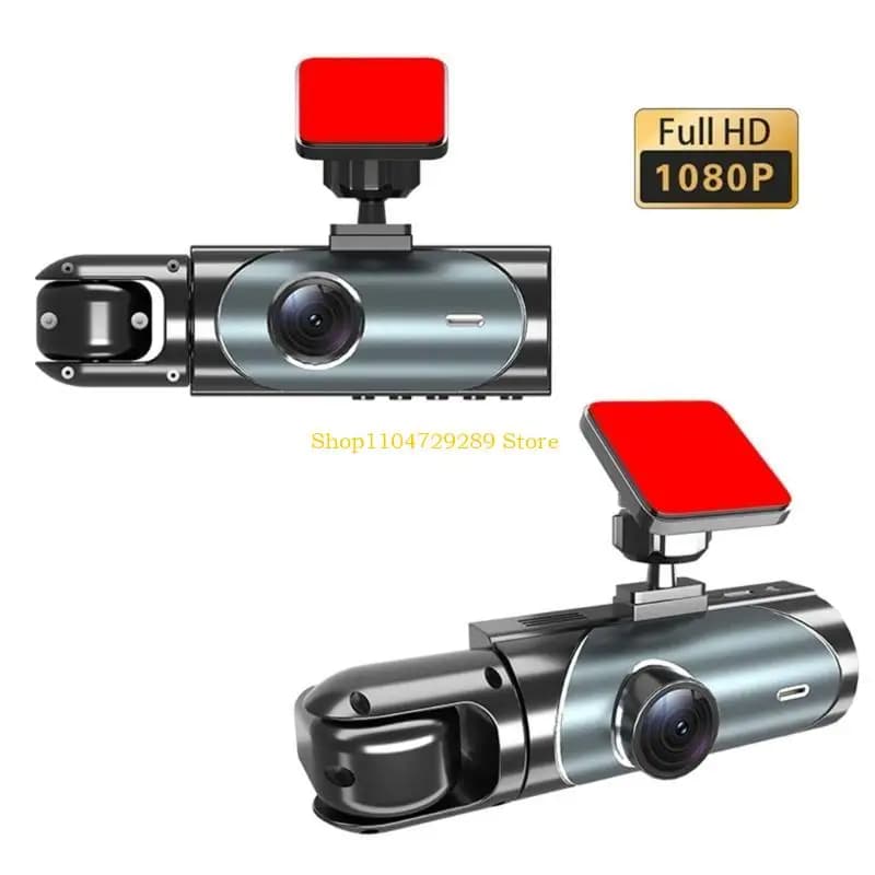 Dashcam per auto a 3 fotocamere con obiettivo frontale 4K Sistema di allarme collisione ad alta risoluzione Registrazione ad alta risoluzione con driver avanzato