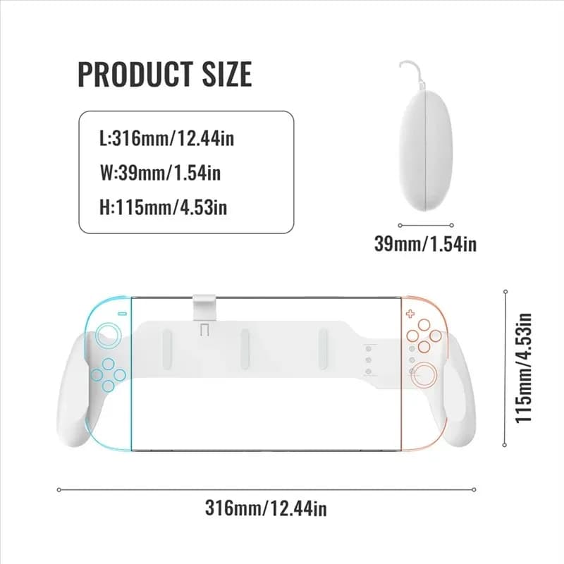 Custodia protettiva con impugnatura per Switch 2 Custodia ergonomica dal design antiscivolo per accessori Nintendo Switch/OLED/Switch 2