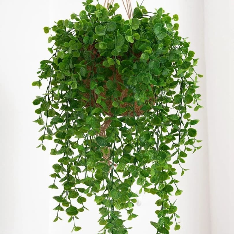 Green Leaves Ivy Artificial Plant Eucalyptu Vine Home Room Wall Hanging Door Wedding Decoration Festival Diy Material Gift Prop