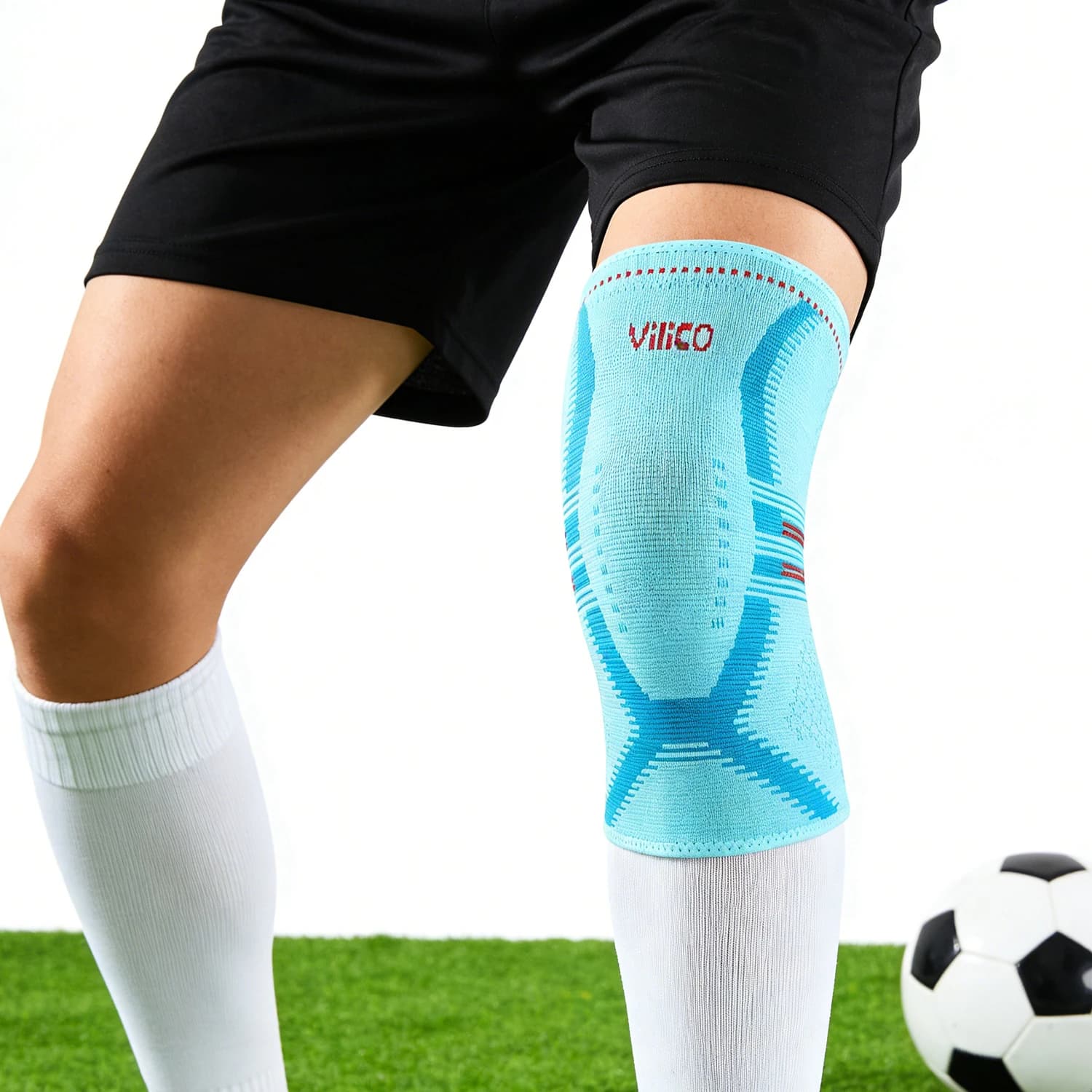 Supporto per Ginocchio a Compressione, Ginocchiera Elastica con Molle, Protezione per Sport, Palestra, Basket, Escursionismo, Protezioni per Gambe