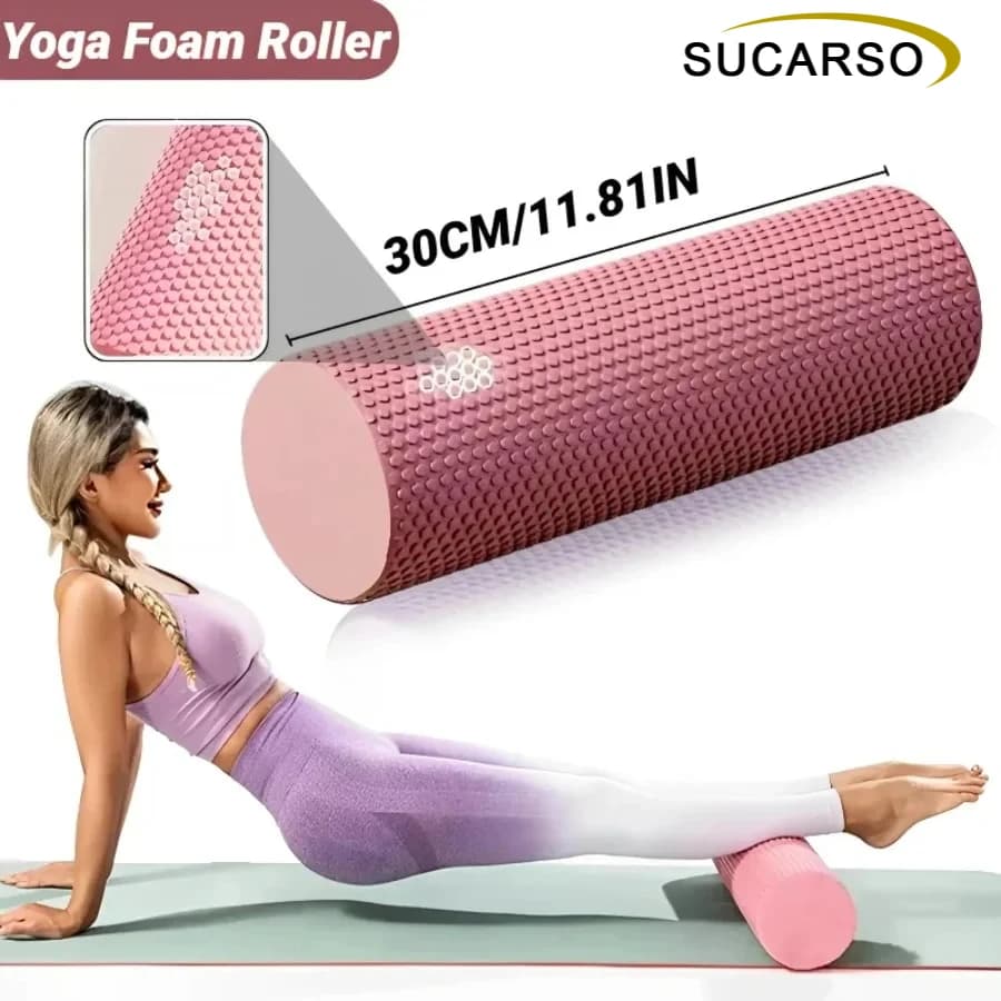 30x10 cm foam roller for beginners, solid dot massage roller, professional muscle relaxation roller, yoga foam roller